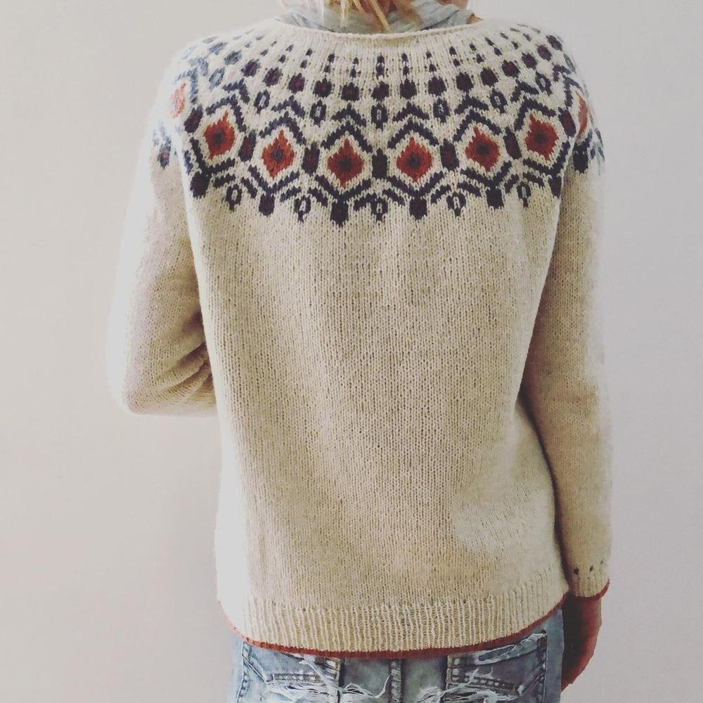 Besonderer Strickpullover