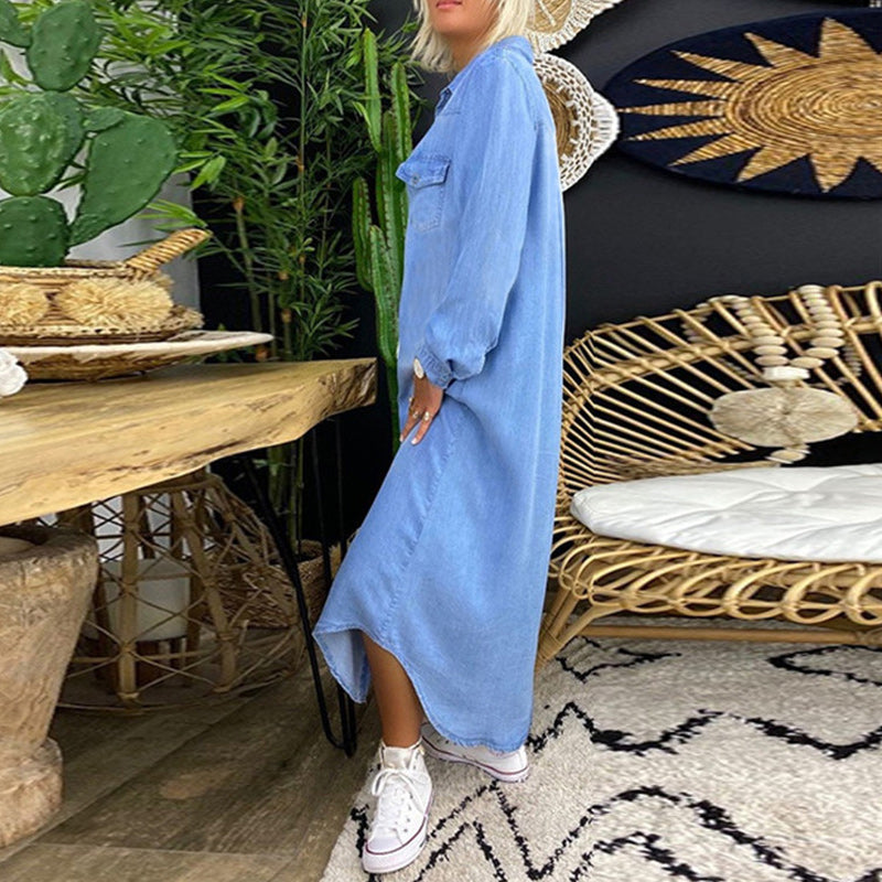 Bequemes Denimkleid